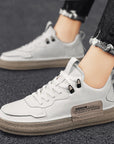 Leather Men's Versatile Casual Sneakers