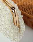 Women's Fashion Pearl Pearl Embroidery Dinner Bag