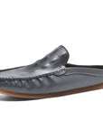 Men's Breathable Gommino Slippers - Summer Casual Semi-Slip Ons (Black/Gray/Yellow) | Sizes 39-45