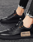 Leather Men's Versatile Casual Sneakers