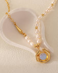 Moonstone Natural Freshwater Pearl Necklace WOMEN