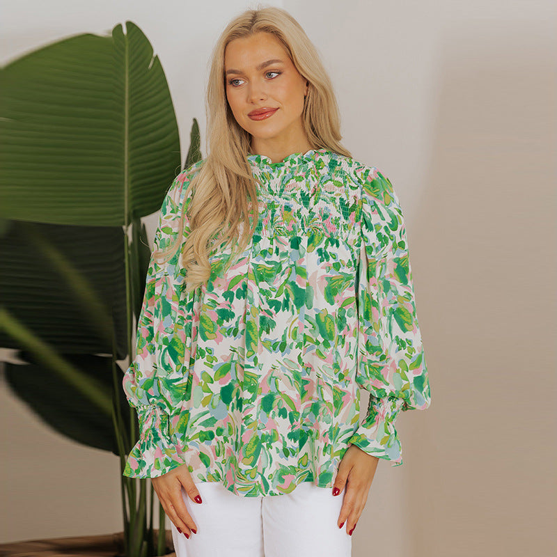 🌿 Loose Printed Top for Women – Effortless Boho Chic