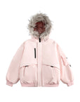 American Retro Fur Collar Hood Parker Down Jacket unisex