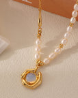 Moonstone Natural Freshwater Pearl Necklace WOMEN