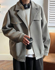 Thick Wool Pilot Jacket High-grade Coat For Men