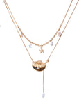 🌊✨ Ocean Goddess Necklace - Golden Shell Clavicle Chain