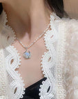 Moonstone Natural Freshwater Pearl Necklace WOMEN