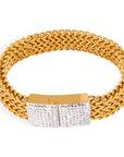 Women's Steel Gold-plated Diamond Watch Chain