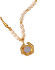 Moonstone Natural Freshwater Pearl Necklace WOMEN