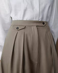 Wool's Straight Wide-leg Pants For Women