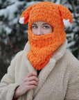 Autumn And Winter Thick Warm Coarse Yarn Hat