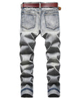 Nostalgic Jeans Ripped Special Embroidered Men's Pants