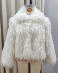 Women's Warm Long Sleeves Fur Coat