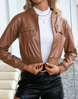 PU Motorcycle Leather Jacket  Top Women AliFinds