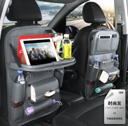 Pad-Bag Organizer Tray Car-Seat Car-Trash-Can Auto-Accessories Foldable Table Travel AliFinds