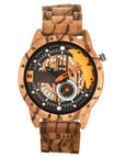 Personal Leisure Quartz Large Dial Men's Wooden Watch AliFinds