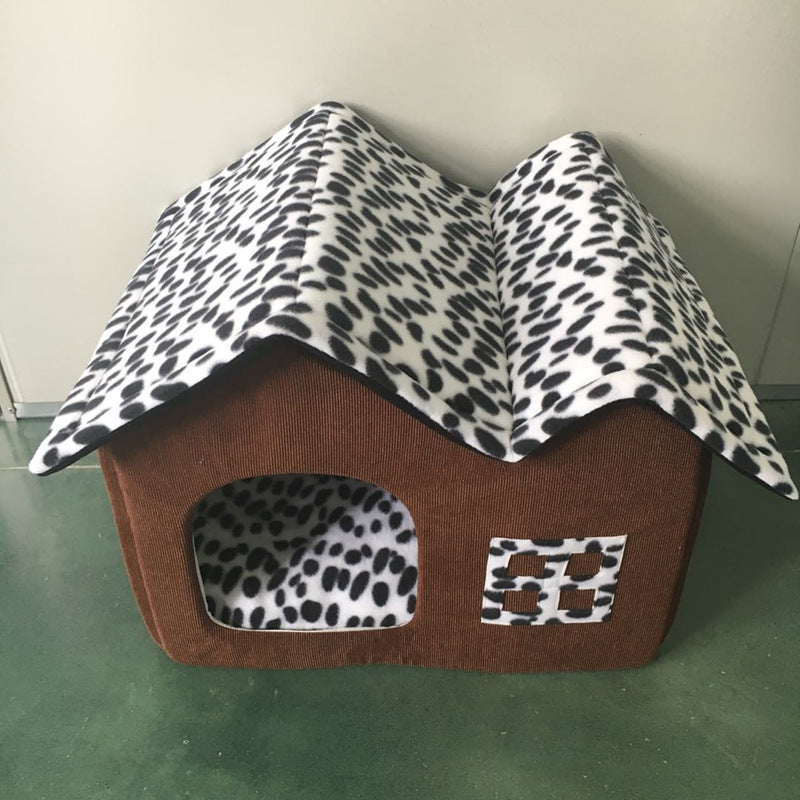 Pet Supplies Winter Pet kennel Double Roof Dog House AliFinds