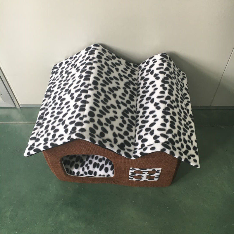 Pet Supplies Winter Pet kennel Double Roof Dog House AliFinds