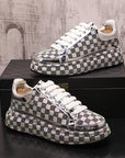 Platform Shoes Men's Fashion Rhinestone Tide Platform Shoes AliFinds