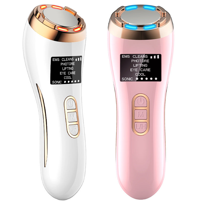 Radiofrecuencia Facial EMS Mesotherapy RF Radio Frequency Skin Tightening Rejuvenation Face Massager Neck Lifting Beauty Kit AliFinds