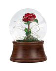 Resin Rose Preserved Flower Snowflake Ball Music Box AliFinds