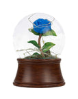 Resin Rose Preserved Flower Snowflake Ball Music Box AliFinds