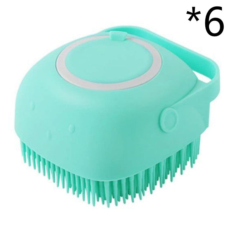 Silicone Dog Bath Massage Gloves Brush Pet Cat Bathroom Cleaning Tool Comb Brush For Dog Can Pour Shampoo Dog Grooming Supplies AliFinds