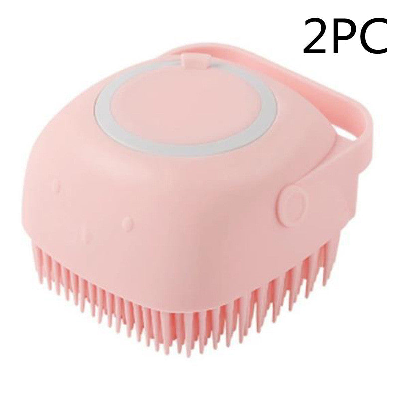 Silicone Dog Bath Massage Gloves Brush Pet Cat Bathroom Cleaning Tool Comb Brush For Dog Can Pour Shampoo Dog Grooming Supplies AliFinds