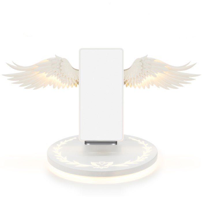 Universal Colorful LED Angel Wings Qi Wireless Charger Charge Dock For Mobile Phone Fast Charger AliFinds