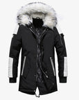 Winter Men Jacket Fur Hooded Collar Thick Warm Parka Men Coats Long Length Outwear AliFinds