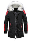 Winter Men Jacket Fur Hooded Collar Thick Warm Parka Men Coats Long Length Outwear AliFinds