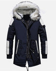 Winter Men Jacket Fur Hooded Collar Thick Warm Parka Men Coats Long Length Outwear AliFinds