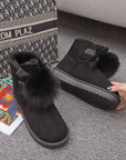 Women Snow  Flat Boots Cotton Shoes AliFinds