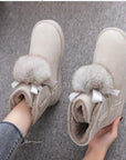 Women Snow  Flat Boots Cotton Shoes AliFinds