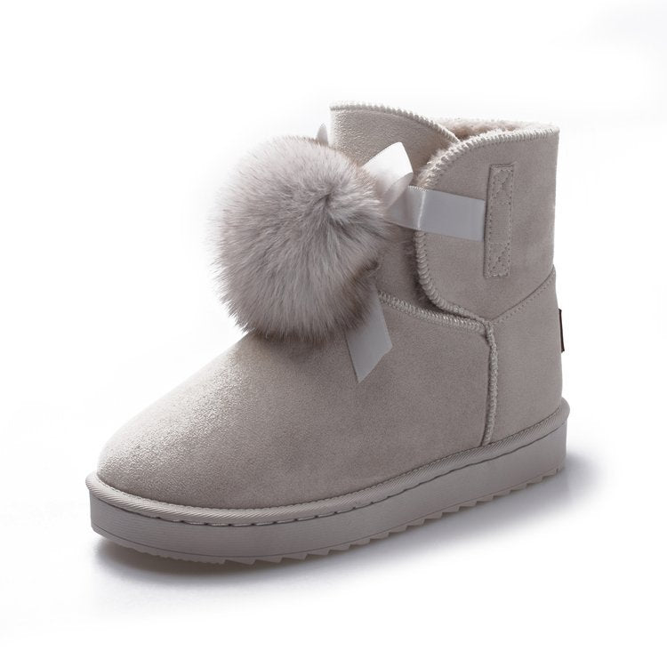 Women Snow  Flat Boots Cotton Shoes AliFinds