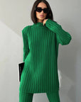 Women's Autumn And Winter Pullover Knitwear Pants Woolen Two-piece Set AliFinds