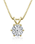 1 Karat Moissanite Necklace For Women