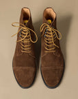 Handmade Retro Men's Suede Genuine Leather Elevator Shoes