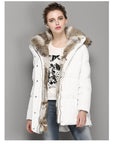 Rabbit Fur  Mid-length Padded Coat Women