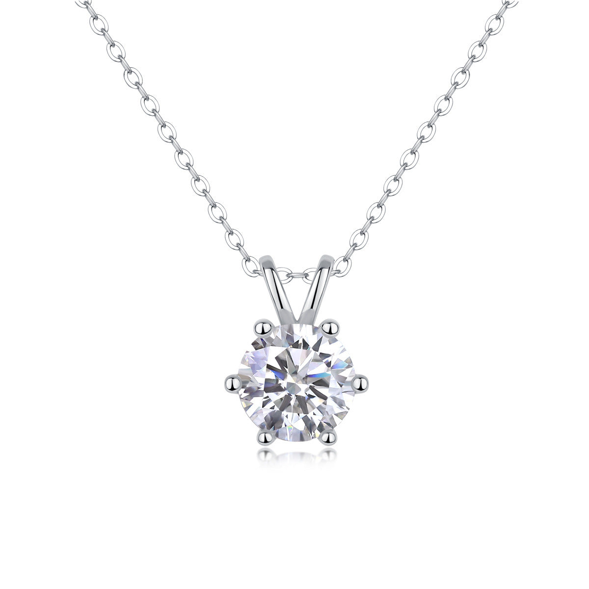Women’s Moissanite Horse Eye Pendant Necklace – 925 Silver YIS Style Luxury Jewelry