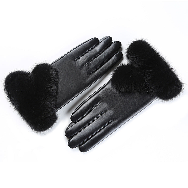 Women’s Winter Sheepskin Gloves – Touch Screen &amp; Thermal Insulated
