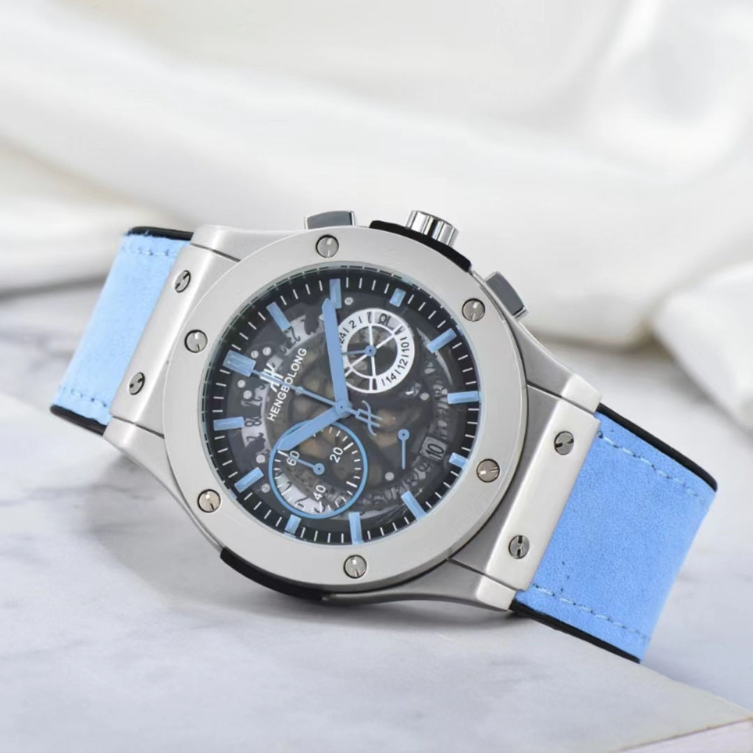 Men’s Multifunction Quartz Wristwatch – Large Dial Analog + Digital Leisure Style