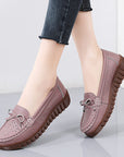 Summer Leather Breathable Women's Soft-soled Leather Shoes (3 to 7 days shipping)