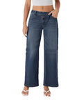 Low Waist Loose Buckle Loose Wide Leg Jeans