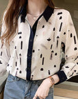 Chiffon Printed Shirt Women