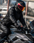 Wind-proof Motorcycle Leather Pants Suit For Men