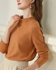 Lace Stand-up Collar Long Sleeve shirt WOMEN