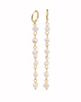 Women's Long Pearl Ear Clip Earrings