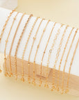 Women’s 13-Piece Gold-Plated Bracelet Set – Layered Heart & Bead Chain Fashion Jewelry