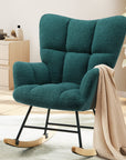 Teddy Fabric Gliding Rocking Chair ( USA ONLY + 3 TO 5 DAYS SHIPPING)